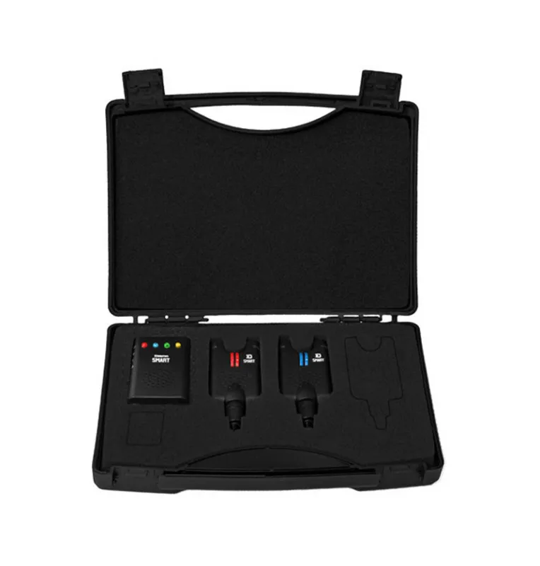 Delphin Smart 2+1 Wireless Bite Alarm Set with Transport Case-Bite Alarms & Bobbins-JJ-Fishing