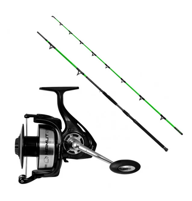Delphin Monster Cat Wels Set - Angelrute & Angelrolle-Welsruten-JJ-Fishing