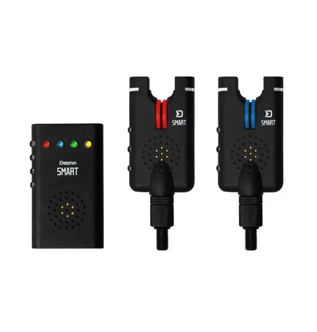 Delphin Smart 2+1 Funk-Bissanzeiger Set mit Transportkoffer-Bissanzeiger & Bobbins-JJ-Fishing