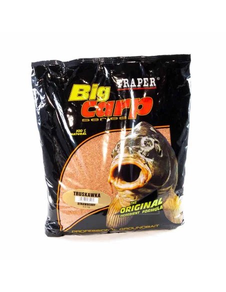 Traper Big Carp Groundbait Erdbeere 2,5kg-Groundbait & Partikelfutter-JJ-Fishing