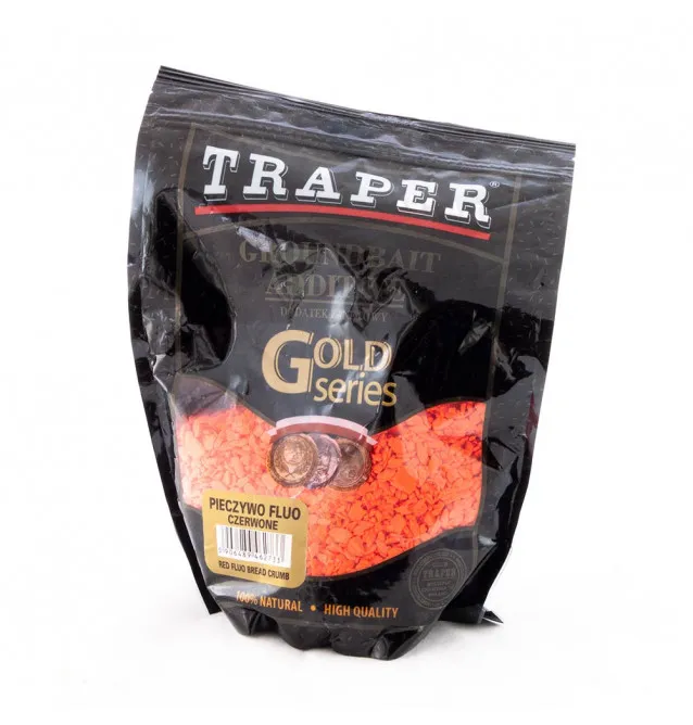 Traper Flocken Fluo Rot sinkend visueller Reiz Futterzusatz Karpfen Feeder Angeln-Groundbait & Partikelfutter-JJ-Fishing