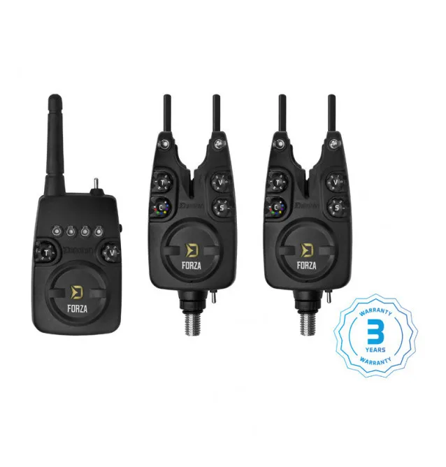 Delphin Forza 2+1 Bissanzeiger Set Bitealarm-Bissanzeiger & Bobbins-JJ-Fishing