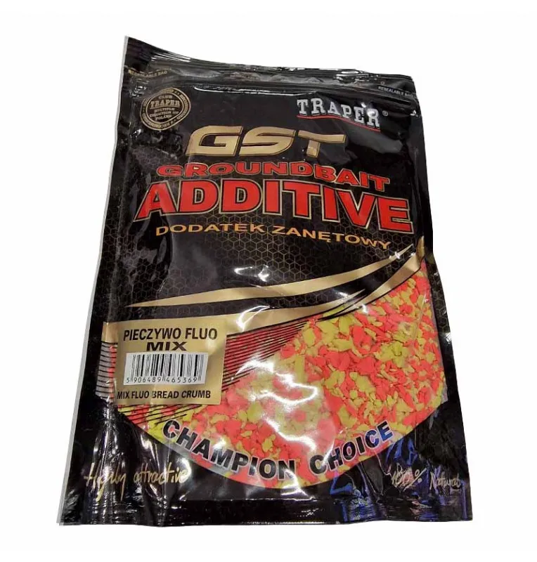 Traper Flocken FluoMix Gelb/Orange sinkend visueller Reiz-Groundbait & Partikelfutter-JJ-Fishing