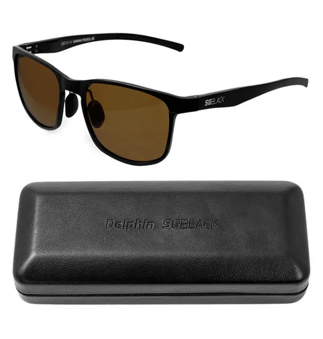 Delphin SG Black Polaroid Sonnenbrille braune Gläser Aluminium Selbsttönend-Polaroid Brillen & Zubehör-JJ-Fishing