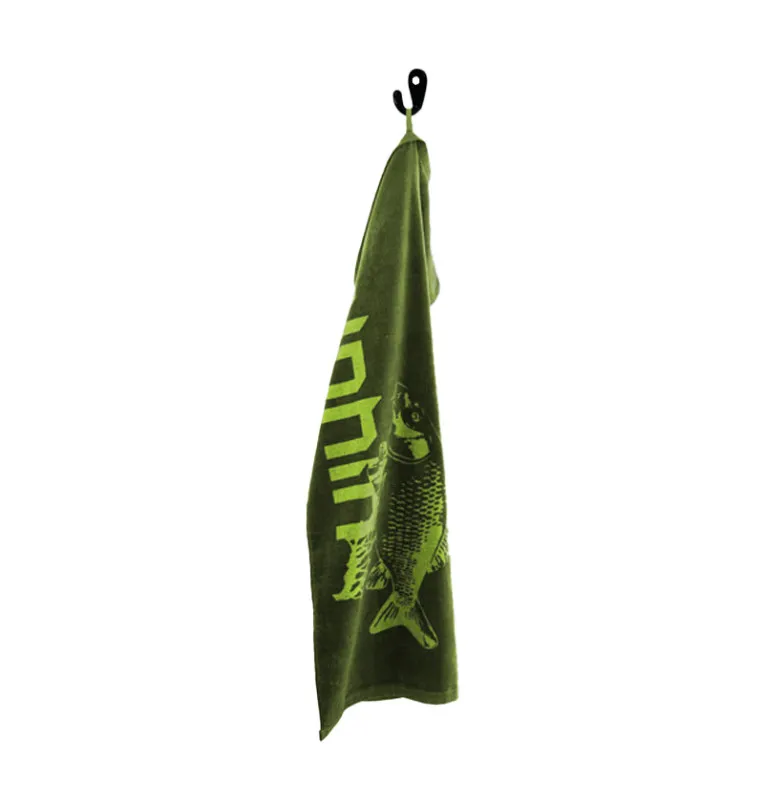 Delphin Carper Dry Body Handtuch 100x60cm Grün Badetuch Carp Towel-Diverses-JJ-Fishing