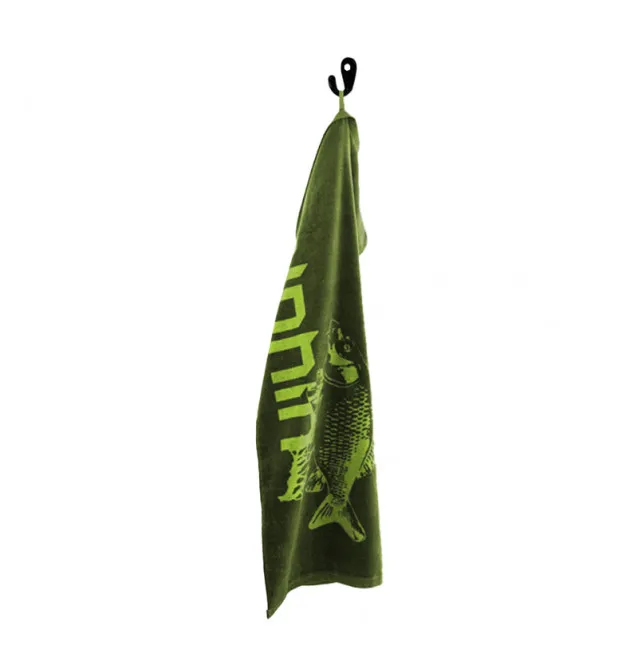 Delphin Carper Dry Body Handtuch 100x60cm Grün Badetuch Carp Towel-Diverses-JJ-Fishing