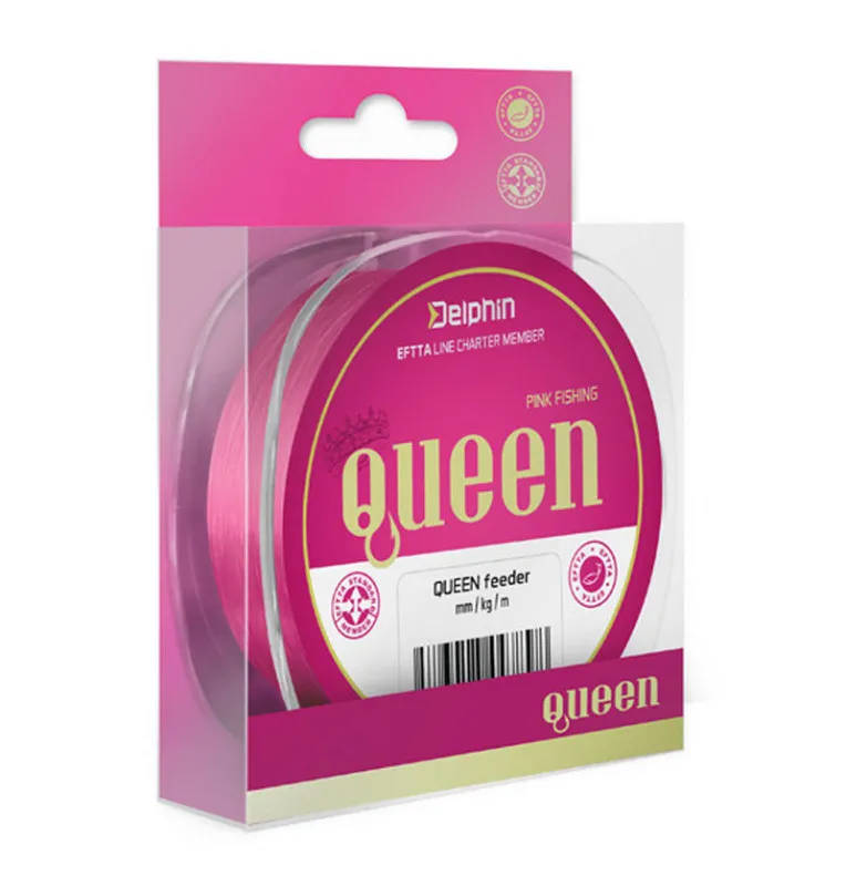 Delphin Queen Feeder 0,28mm 5,9kg 300m Pink Method Feeder Fishing Line-Accessories-JJ-Fishing