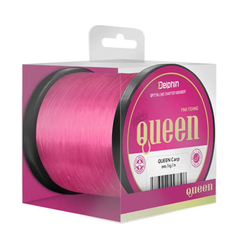 Delphin Queen Carp 0,35mm 9,1kg 600m rosa Angelschnur-Schnüre-JJ-Fishing