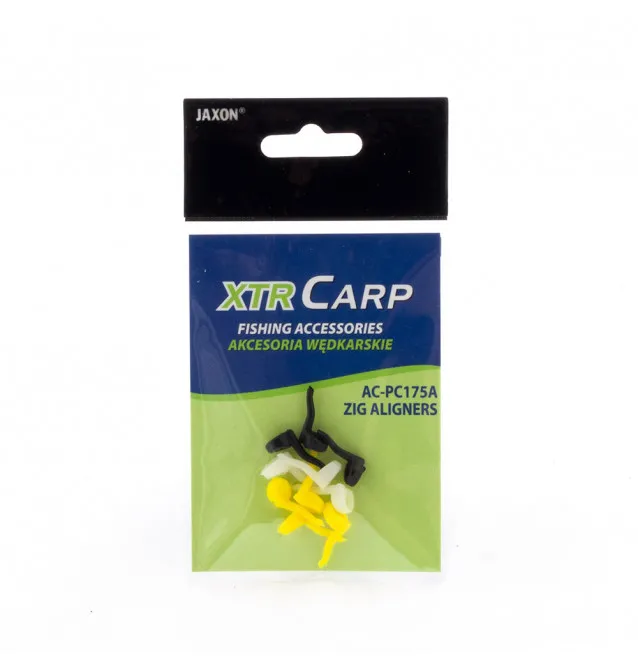 Jaxon Zig Rig Aligners schwarz weiß gelb 10 Stück-Zig-Rig Zubehör-JJ-Fishing