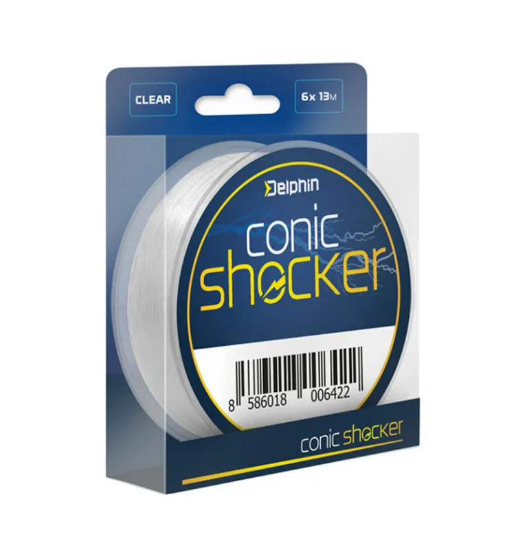 Delphin Conic Shocker 6x 13m 0,30-0,60mm conical monofilament impact cord-Leader material & mounting accessories-JJ-Fishing