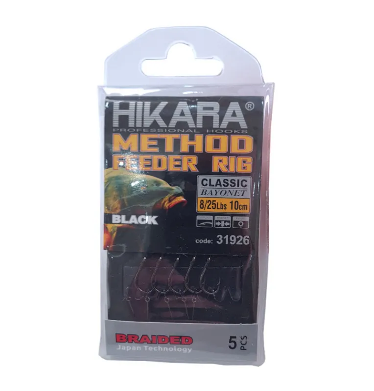Traper Hikara Method Feeder Rig Classic Bayonet 8/25lb Barbed-Endtackle-JJ-Fishing