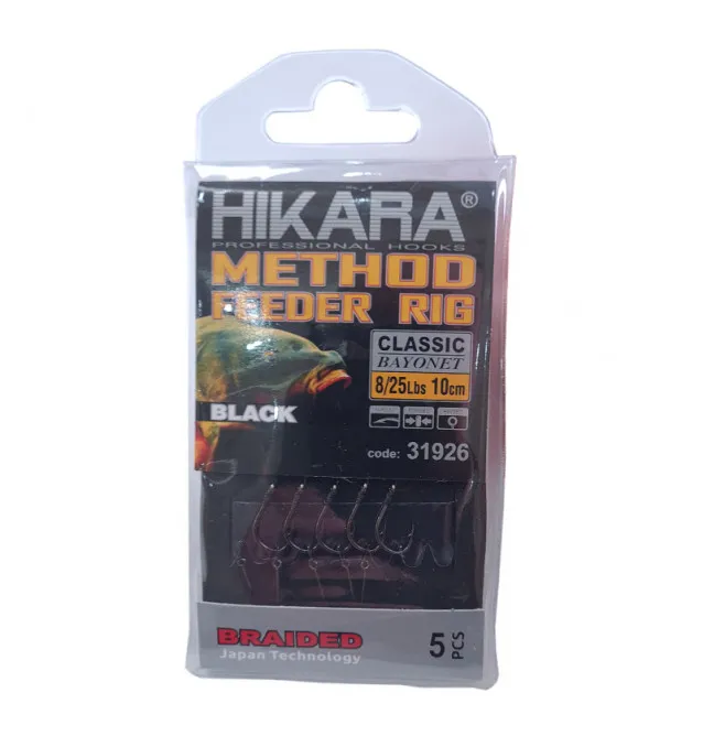 Traper Hikara Method Feeder Rig Classic Bayonet 8/25lb Barbed-Endtackle-JJ-Fishing