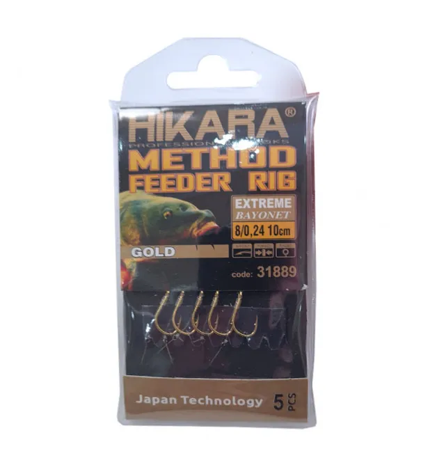 Traper Hikara Method Feeder Rig Extreme Bayonet 8/0,24mm Barbed-Endtackle-JJ-Fishing