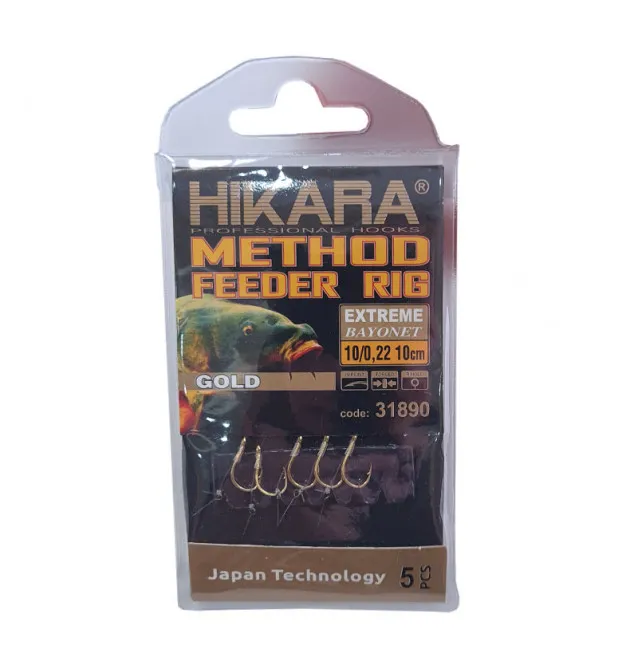Traper Hikara Method Feeder Rig Extreme Bayonet 10/0,22mm Barbed-Endtackle-JJ-Fishing