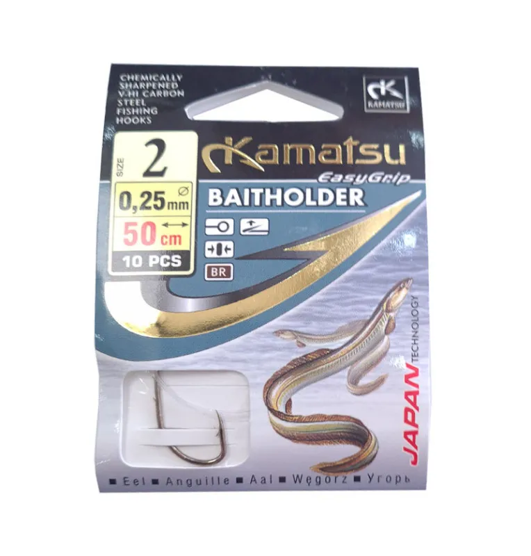 Kamatsu Baitholder Leader 50cm 2 / 0,25mm-Endtackle-JJ-Fishing