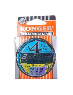 Konger Kevlon X4 Braided Line 10m Green Edition 0,25mm Vorfachmaterial extra steif-Vorfachmaterial & Montage-Zubehör-JJ-Fishing