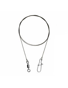 Dephin Wolfram Vorfach Bomb! 30cm 9kg 2 Stück Vorfach mit Wirbel und Karabiner Spinnfischen-Vorfächer-JJ-Fishing