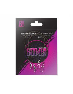 Dephin Wolfram Vorfach Bomb! 35cm 11kg 2 Stück Vorfach mit Wirbel und Karabiner Spinnfischen-Vorfächer-JJ-Fishing 2