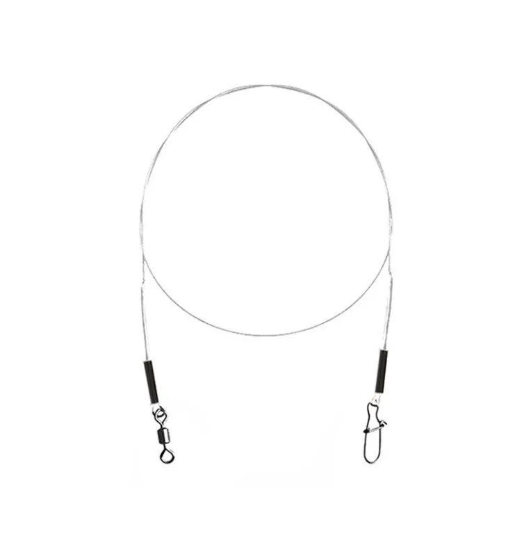 Dephin Bomb! Fluorocarbon Leader with swivel and carabiner 2 pieces Length 45cm Load capacity 18kg Fan-Pre-Compartments-JJ-Fi...