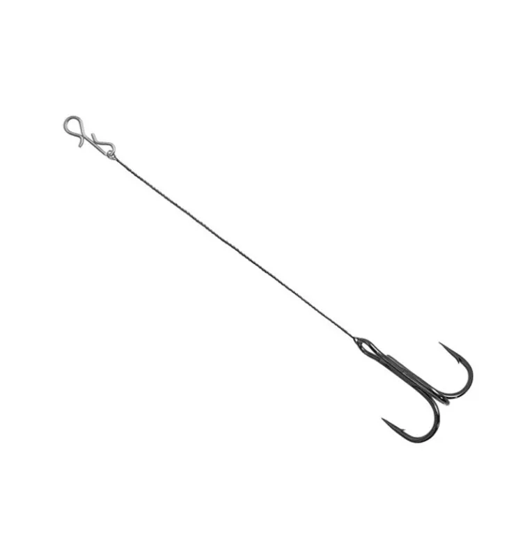 Dephin Bomb! Twisto Rigs Größe 4 10cm 3 Stück Wolfram Vorfächer mit Drillingshaken-Vorfächer-JJ-Fishing