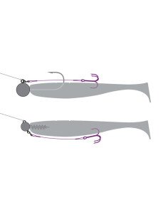 Dephin Bomb! Twisto Rigs Größe 2 10cm 3 Stück Wolfram Vorfächer mit Drillingshaken-Vorfächer-JJ-Fishing 2