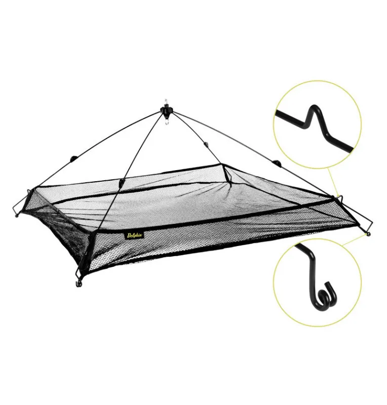 Delphin Senke PE mit Seitenwand 100x100cm Köderfische Fangen-Landing net & landing net accessories-JJ-Fishing