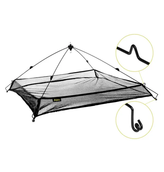 Delphin Senke PE mit Seitenwand 100x100cm Köderfische Fangen-Landing net & landing net accessories-JJ-Fishing