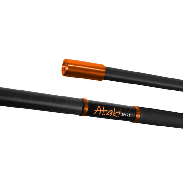 Delphin ATAK! Kescherstab Einteilig 90cm Raubfischkescher Staab Carbon-Landing net & landing net accessories-JJ-Fishing