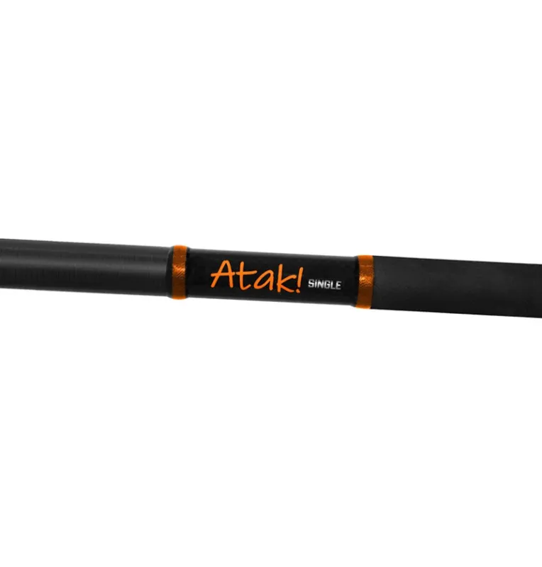 Delphin ATAK! Kescherstab Einteilig 90cm Raubfischkescher Staab Carbon-Landing net & landing net accessories-JJ-Fishing