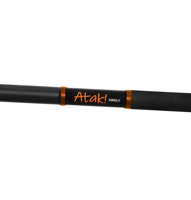 Delphin ATAK! Kescherstab Einteilig 90cm Raubfischkescher Staab Carbon-Landing net & landing net accessories-JJ-Fishing