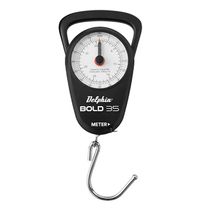 Delphin Mechanical scale Bold 35 Analog fishing scale up to 35Kg-Unhooking mats & weighing slings-JJ-Fishing