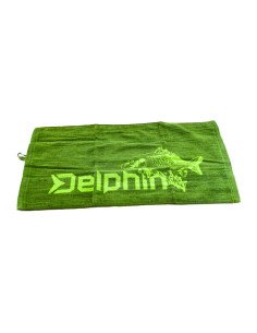 Delphin Carper Dry Body Handtuch 100x60cm Grün Badetuch Carp Towel-Diverses-JJ-Fishing