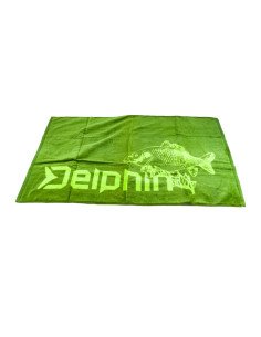 Delphin Carper Dry Hands Handtuch Grün 50x30cm Carp Towel-Diverses-JJ-Fishing