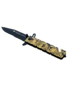 Anglo Arms Lock Knife Camo with Glasbrecher und Gurtschneider (K-LK-572)-Messer-JJ-Fishing