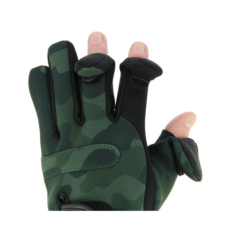 NGT Gloves M Neoprene Camo Gloves-Masks, gloves & Co-JJ-Fishing