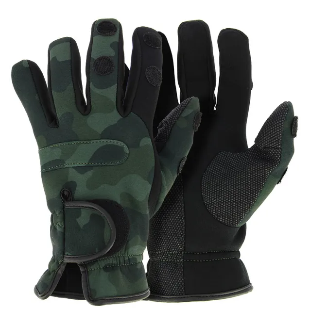 NGT Gloves M Neopren Camo Handschuhe Angelhandschuhe-Masken, Handschuhe & Co-JJ-Fishing