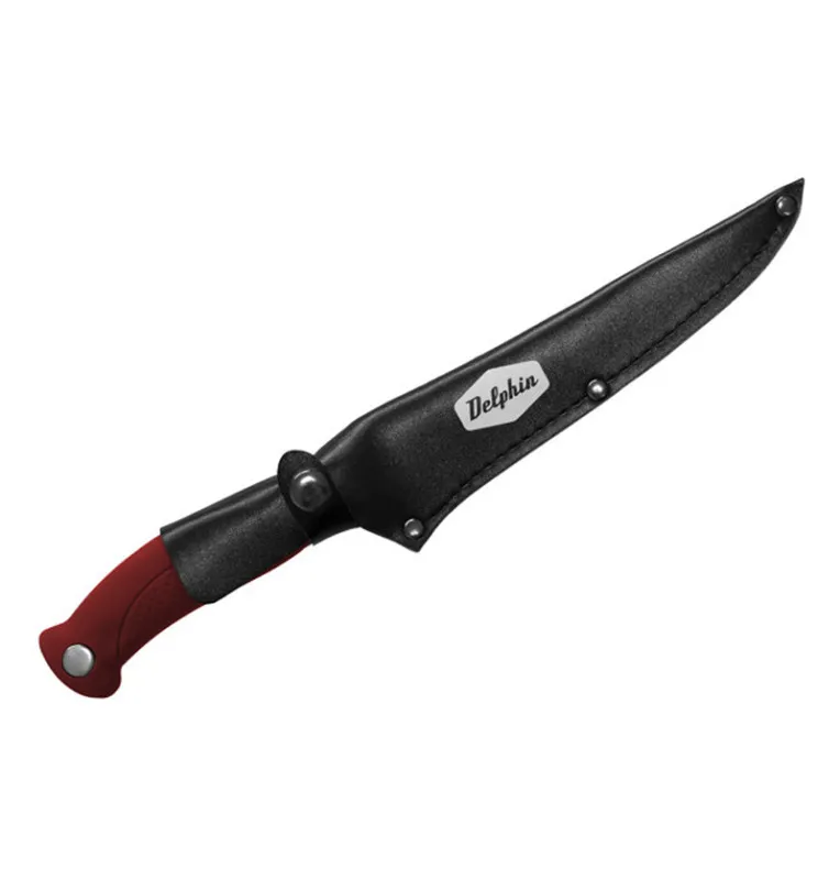Delphin Yapan Filetiermesser mit Scheide Japan Edelstahl-Messer-JJ-Fishing