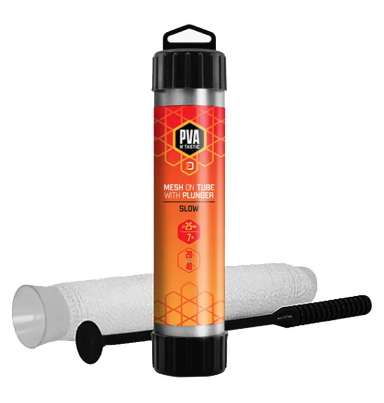 Delphin PVA Tube 25mm + Plunger / Stampfer 7m wasserlöslicher Strumpf-PVA-JJ-Fishing