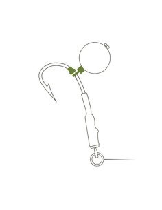 Delphin The End Ronnie Wirbel Größe 9 + Gummi Stopper Ronny Rig-Vorfachmaterial & Montage-Zubehör-JJ-Fishing 2