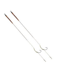 Delphin The End Skin Rig 25lb 20cm Hakengröße 4 2 Stück Karpfen Vorfach-Vorfächer-JJ-Fishing