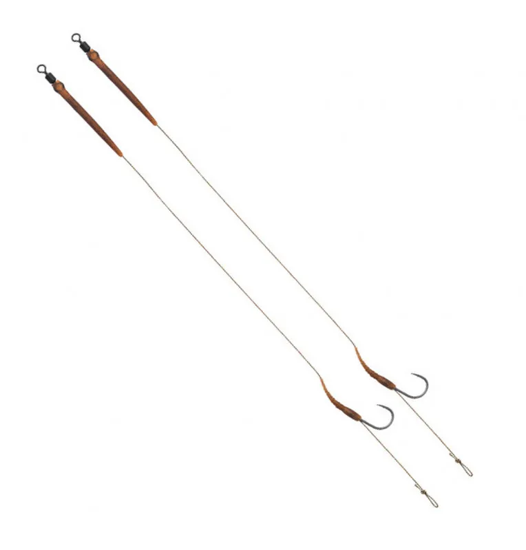 Delphin The End Boilie Rig 20cm 25lb Hook Size 6 2pcs Carp Leader-Pre-Compartments-JJ-Fishing