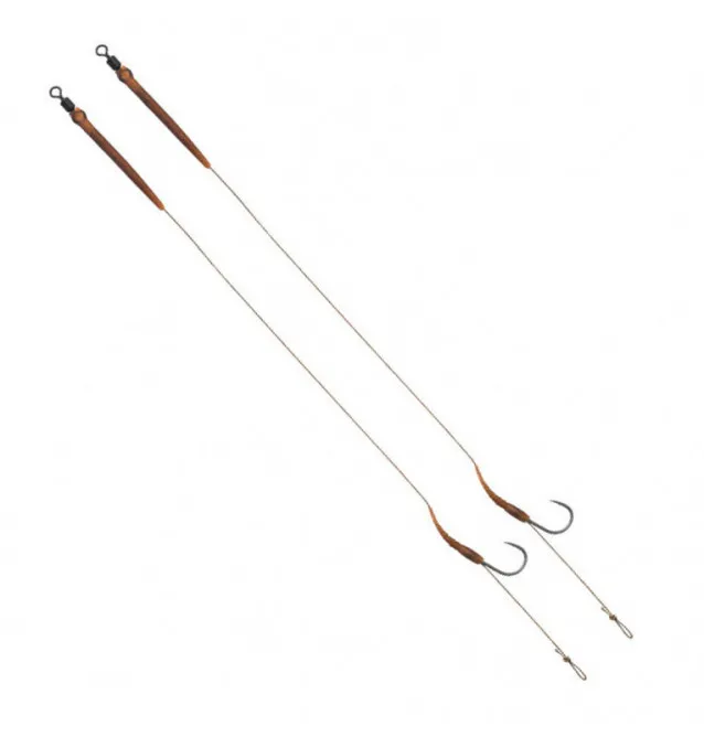 Delphin The End Boilie Rig 20cm 25lb Hook Size 6 2pcs Carp Leader-Pre-Compartments-JJ-Fishing