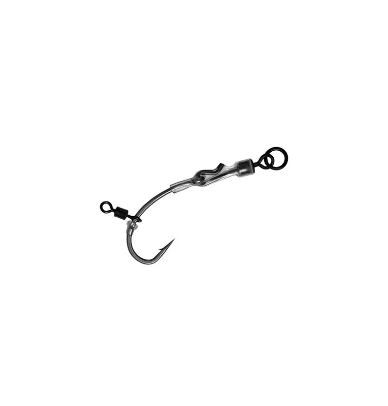 Delphin The End Ronnie Rig 4 pieces Size 4 Leader material-Leader material & mounting accessories-JJ-Fishing