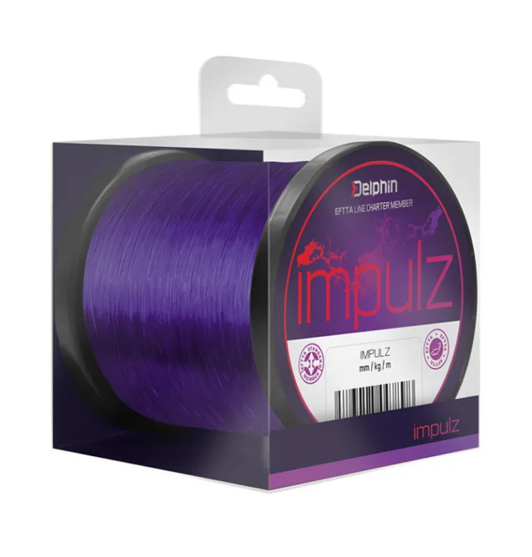 Delphin Impulz Monofile Angelschnur violett 0,25mm 5,4kg 1200m Karpfenschnur-Schnüre-JJ-Fishing