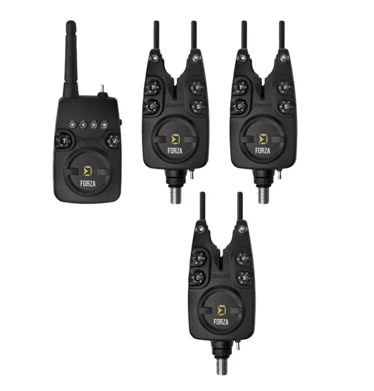 Delphin Forza 3+1 Bite Alarm Set Bitealarm-Bite Alarms & Bobbins-JJ-Fishing