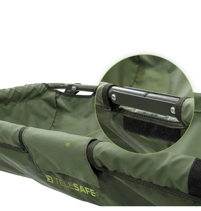 Delphin TeleSafe+ unhooking mat height-adjustable extra robust Carp Cradle-Unhooking mats & weighing slings-JJ-Fishing
