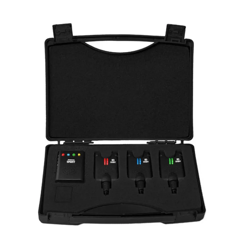 Delphin Smart 3+1 Funk-Bissanzeiger Set mit Transportkoffer-Bissanzeiger & Bobbins-JJ-Fishing