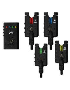 Delphin Smart 4+1 Funk-Bissanzeiger Set mit Transportkoffer-Bissanzeiger & Bobbins-JJ-Fishing