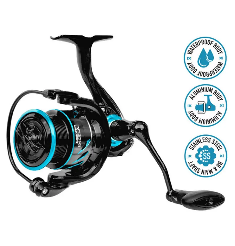 Delphin Ixcela 5T Ultra Heavy Feeder Angelrolle Alugehäuse Method Feeder-Frontbrems-Rollen-JJ-Fishing