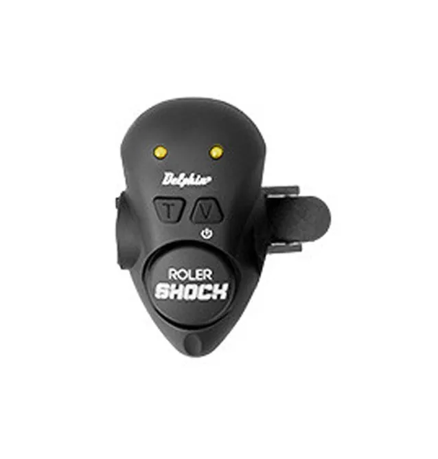 Delphin Roler Shock Wels-Funkbissanzeiger Gelb Vibrationsbissanzeiger Cat Alarm-Bissanzeiger & Bobbins-JJ-Fishing